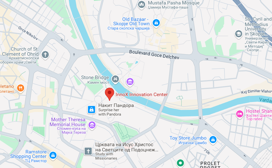 InnoX Innovation Center Location Map